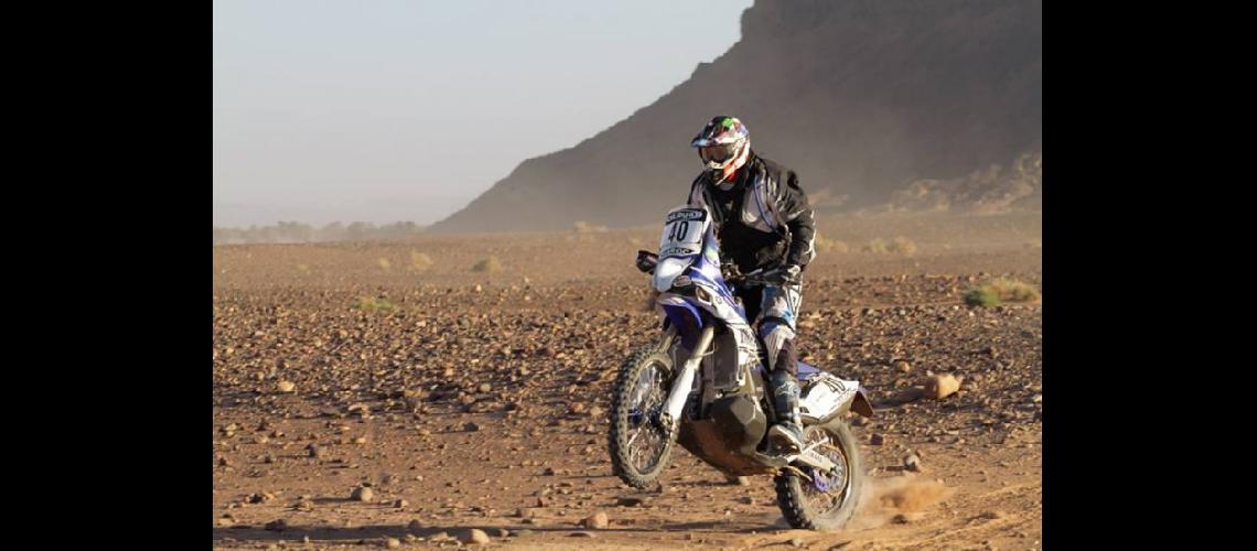  Gustavo Bassi (Yamaha) escribió en Marruecos una nueva pgina en su trayectoria deportiva (FACEBOOK- GUSTAVO BASSI)