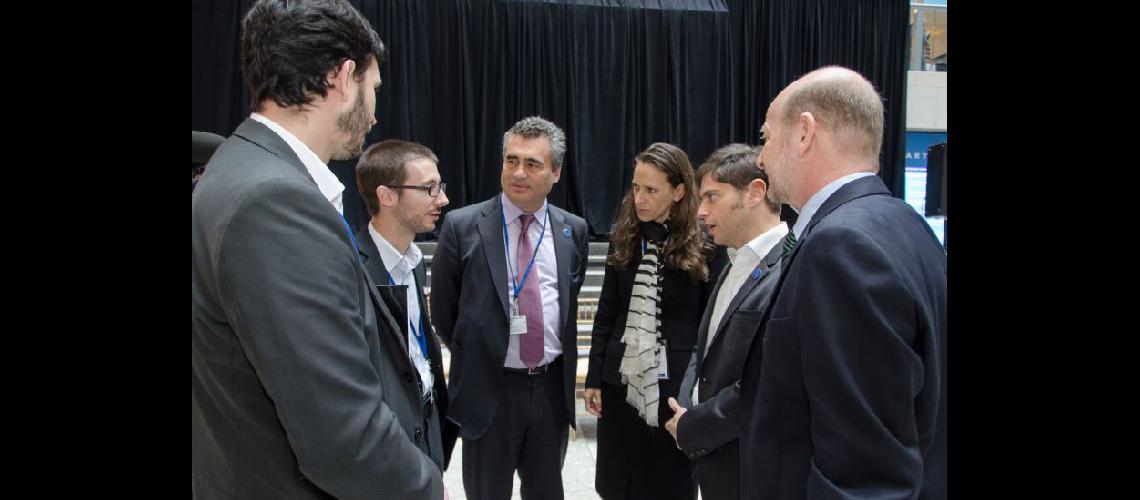  Axel Kicillof habla con economistas durante la reunión del G-20 (NA)