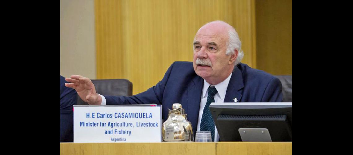  El ministro Casamiquela hizo el anuncio junto a la representante de la FAO para América Latina (NA) 