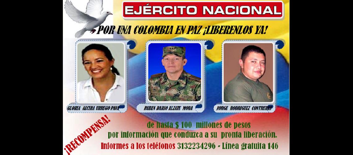  Los colombianos capturados por las Farc el pasado domingo (NA) 