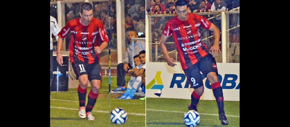  El volante entrerriano Emanuel Moreno y el buen delantero Víctor Gómez jugarn desde el inicio ante Colón (ARCHIVO LA OPINION) 