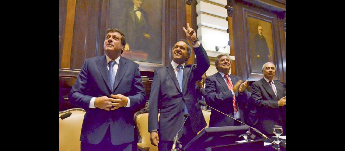  Daniel Scioli inauguró ayer la Asamblea Legislativa de la provincia de Buenos Aires (NA) 
