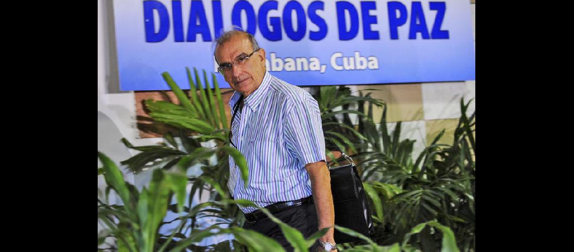  Un representante del gobierno colombiano que negocia con las Farc en La Habana (NA)