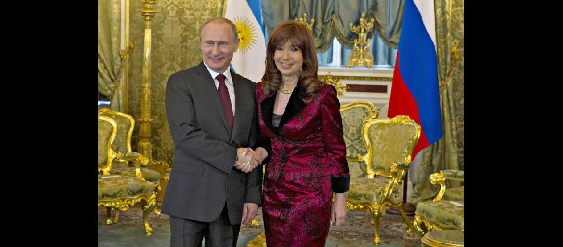  Cristina Kirchner luego de firmar los acuerdos con Putin destacó la buena relación bilateral con Rusia (TELAMCOMAR)
