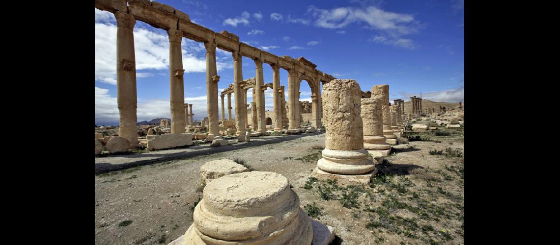  Palmira se halla a 210 kilómetros de Damasco La Unesco la declaró patrimonio mundial de la humanidad (TELAMCOMAR)