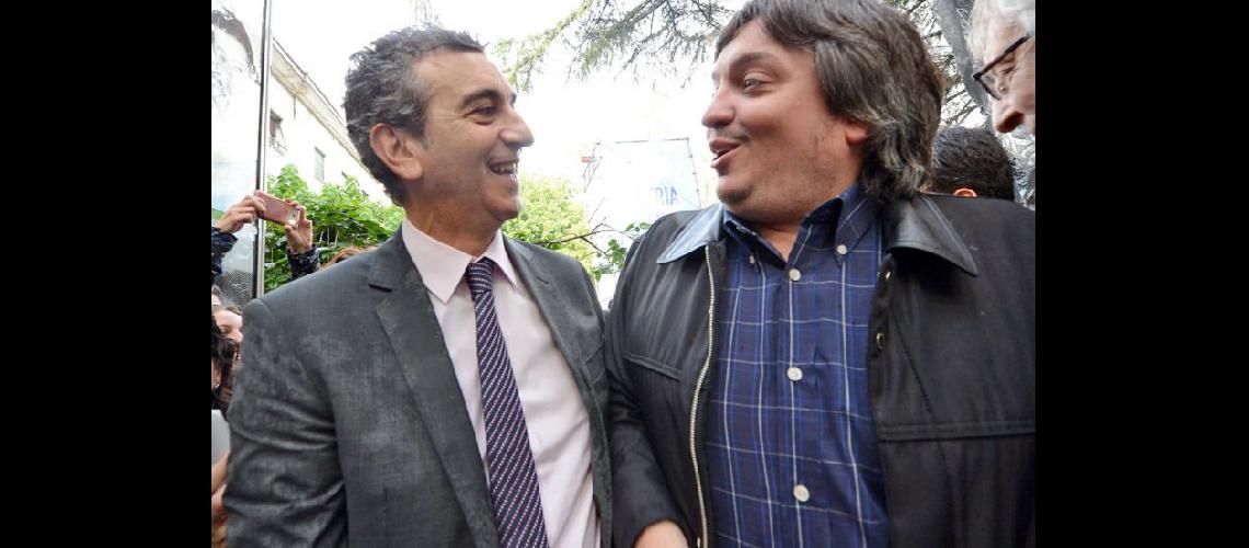  Florencio Randazzo y Mximo Kirchner durante la inauguración del Sitio de la Memoria en la exEsma (NA) 