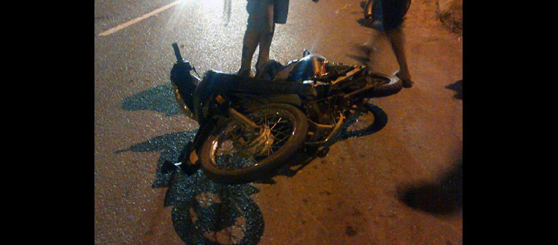  La moto chocada había sido robada a mano armada (ARCHIVO LA OPINION)