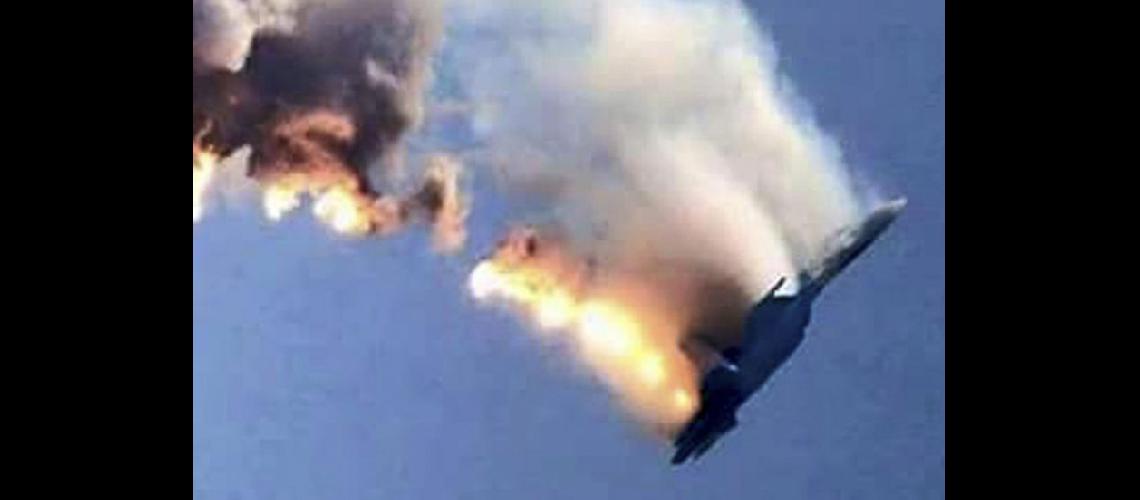  El avión de combate ruso que fue derribado cerca de la frontera turco-siria en Hatay el 24 de este mes (NA)  