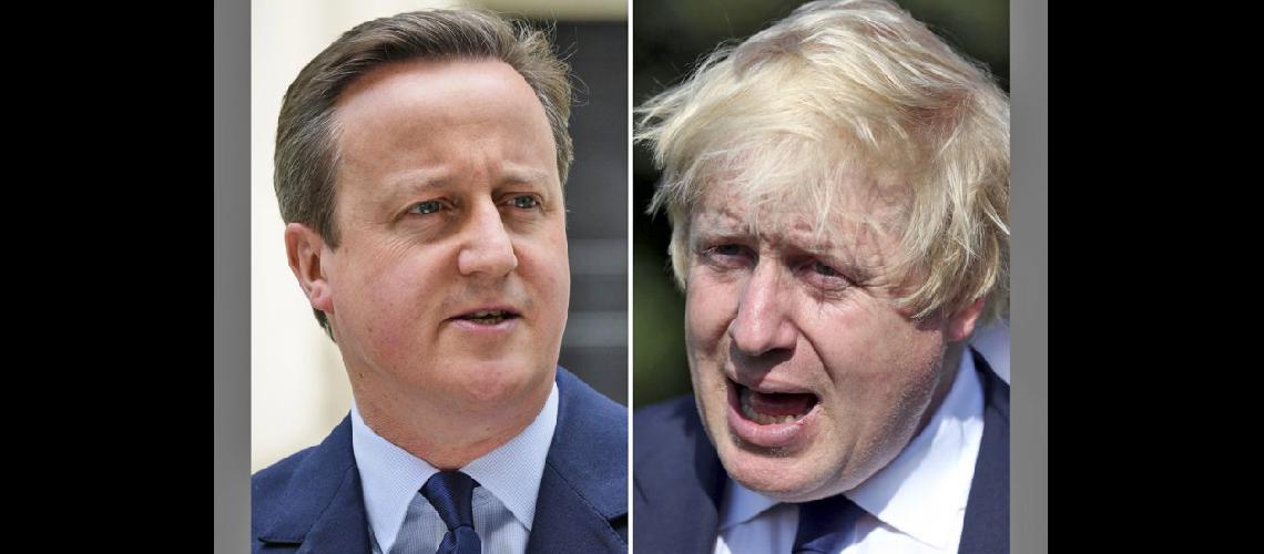  David Cameron apoya la permanencia y el exalcalde de Londres Boris Johnson a favor de dejar la UE (NA)