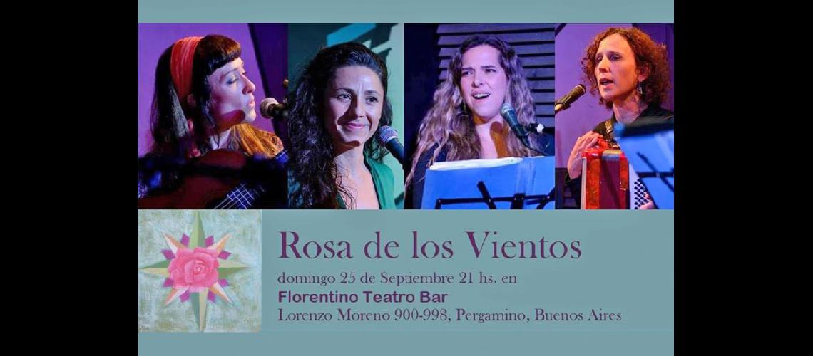  En Florentino interpretarn música de raíz folklórica con canciones propias y temas de autores latinoamericanos (ROSA DE LOS VIENTOS) 