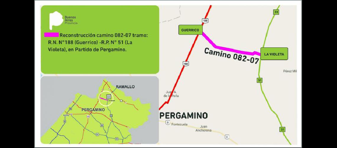  La Provincia detalló la ubicación del camino a refaccionar minutos antes de llevar a cabo el acto licitatorio en La Plata  (LA OPINION) 