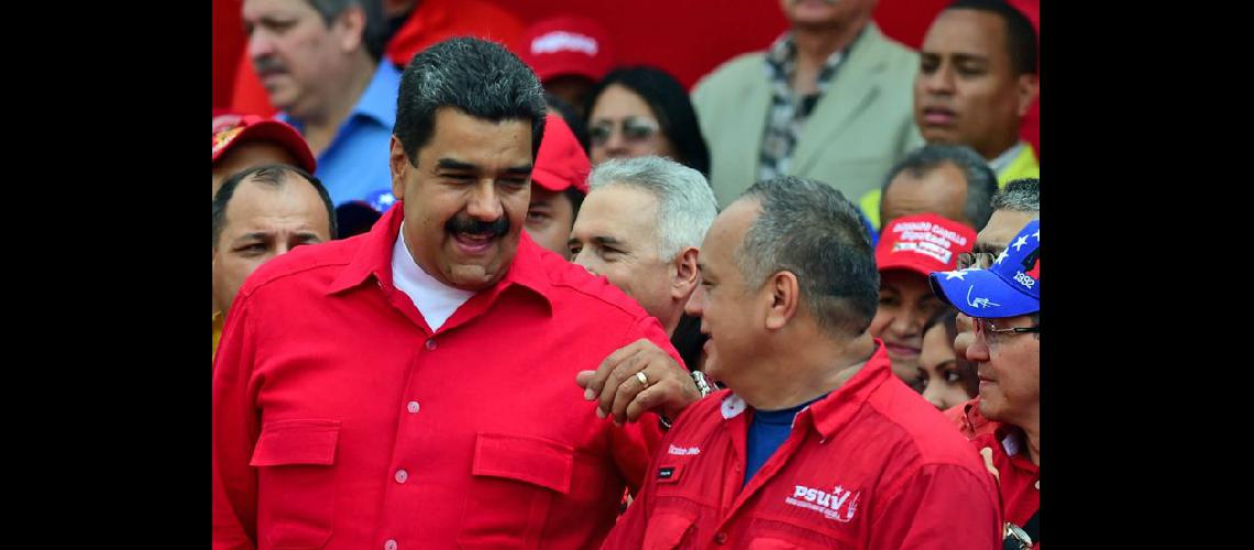  Nicols Maduro presidente de Venezuela y el diputado Diosdado Cabello número dos del chavismo (NA)