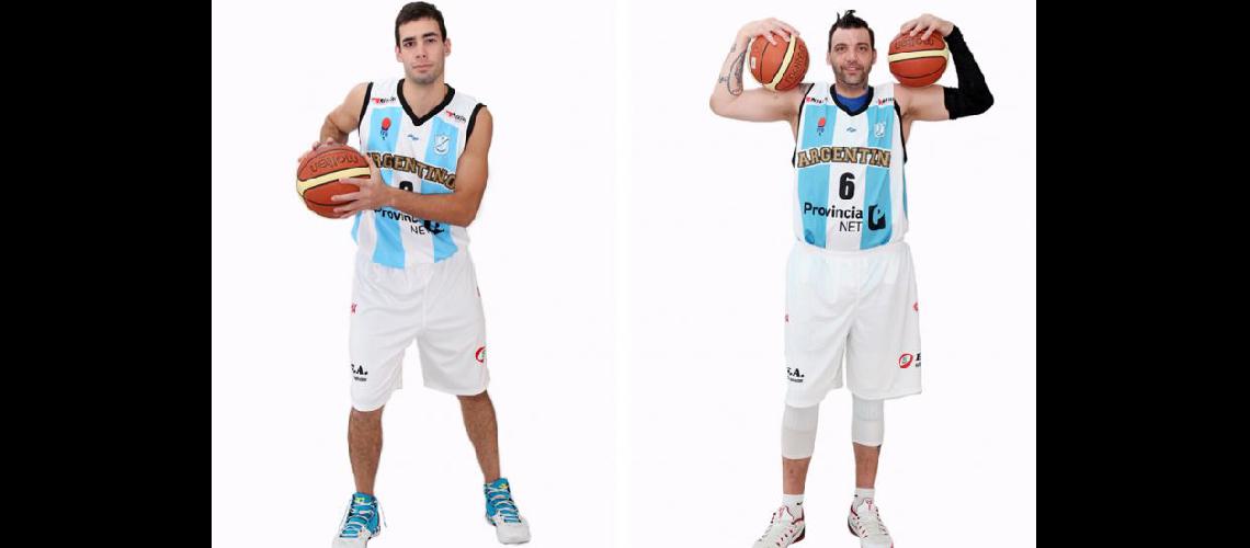  Leonardo Tortonesi y Romn Gonzlez dos de los jugadores que esta noche integrarn el quinteto inicial (PRENSA DE ARGENTINO)