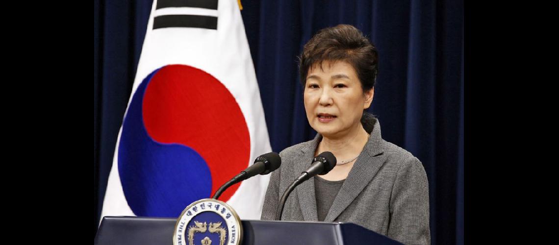  La presidenta de Corea del Sur se declaró dispuesta a abandonar el poder antes del final de su mandato (NA) 