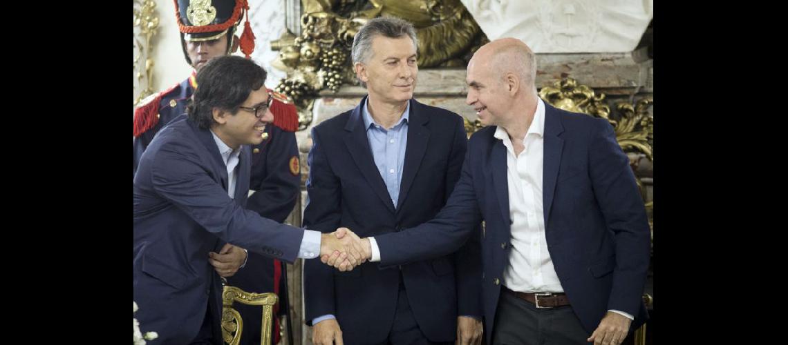  Germn Garavano Mauricio Macri y Horacio Rodríguez Larreta (NA)
