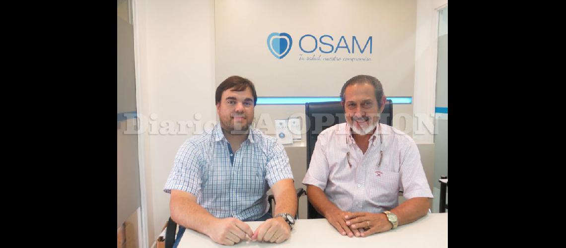  Fernando Caldentey y Raúl Rossi gerente y presidente de Osam dialogaron con LA OPINION (LA OPINION)