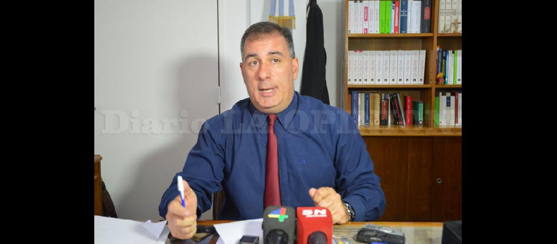  El fiscal Nelson Mastorchio recibió a los medios en su despacho (LA OPINION)