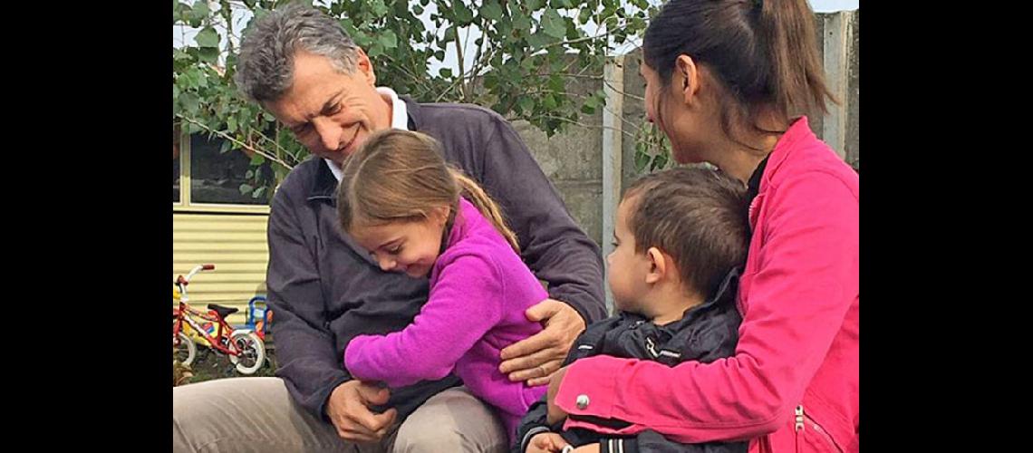  Mauricio Macri con su hija Antonia durante su estadía en Tandil (NA)
