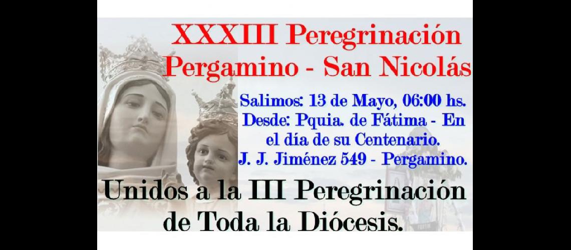  La peregrinación partir desde la Parroquia Nuestra Señora de Ftima  (GRUPO DE PEREGRINOS A SAN NICOLAS)