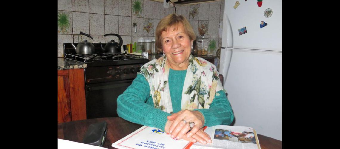  María Dina Rodríguez viuda de Zitelli en la intimidad de su hogar trazó su perfil pergaminense (LA OPINION)