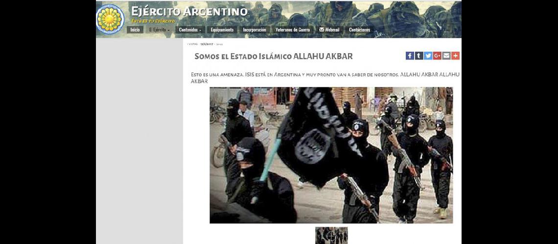  El Ejército Argentino efectuó la denuncia ante la Ufeci (NA)