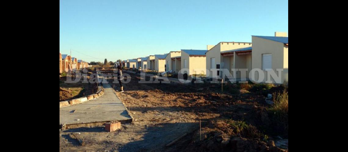  Las 50 viviendas de la primera etapa de la obra se encuentran en estado avanzado  (ARCHIVO LA OPINION)