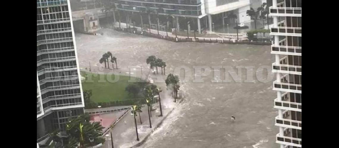  Miami llena de agua una de las tantas postales increíbles después del paso del huracn Irma (TOMAS INCHAURZA GÓMEZ)