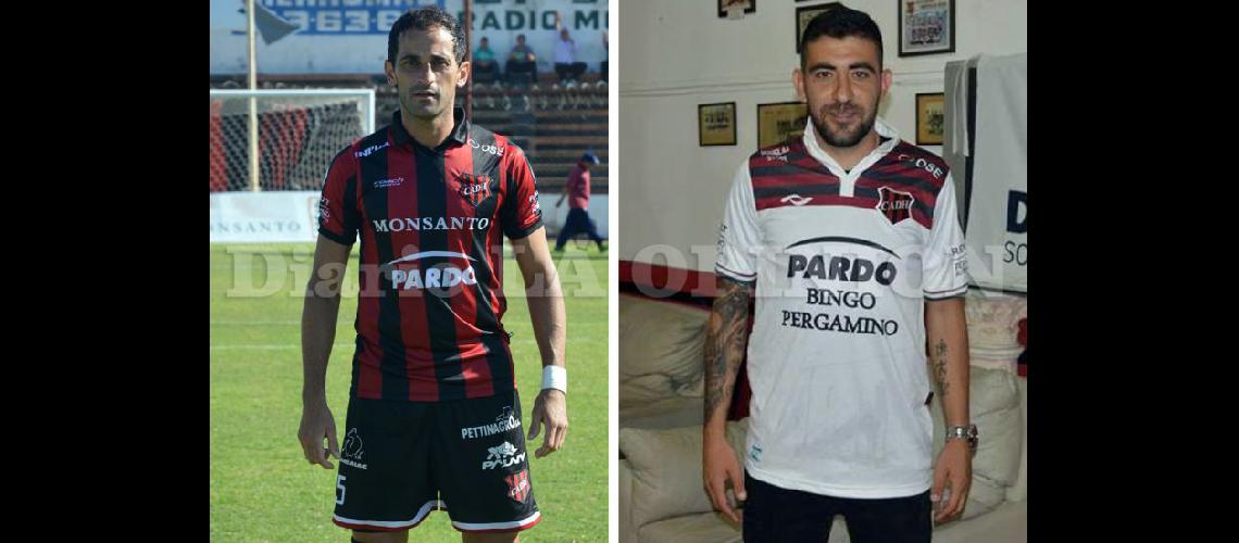  Diego Levato y Pablo Mazza dos ídolos de Douglas que jugarn ante Libertad (ARCHIVO LA OPINION)