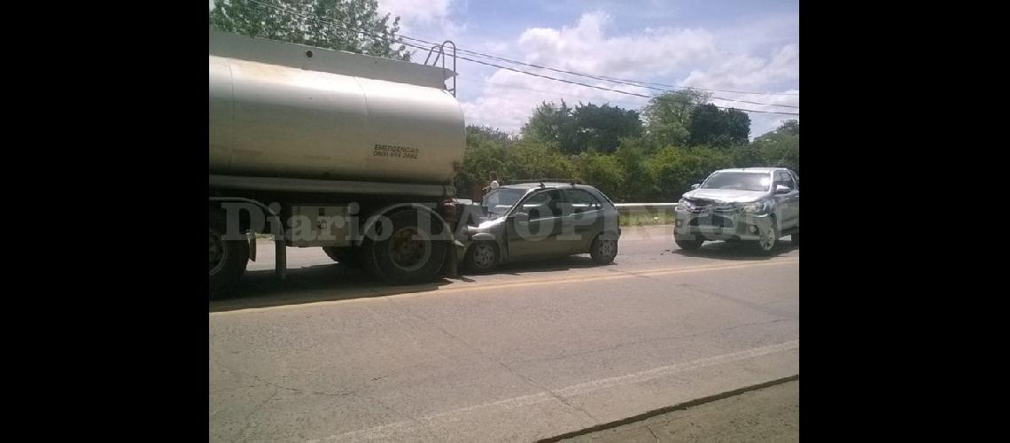  Los tres vehículos involucrados en el accidente de ruta nacional Nº 188 y avenida Drago (LA OPINION)