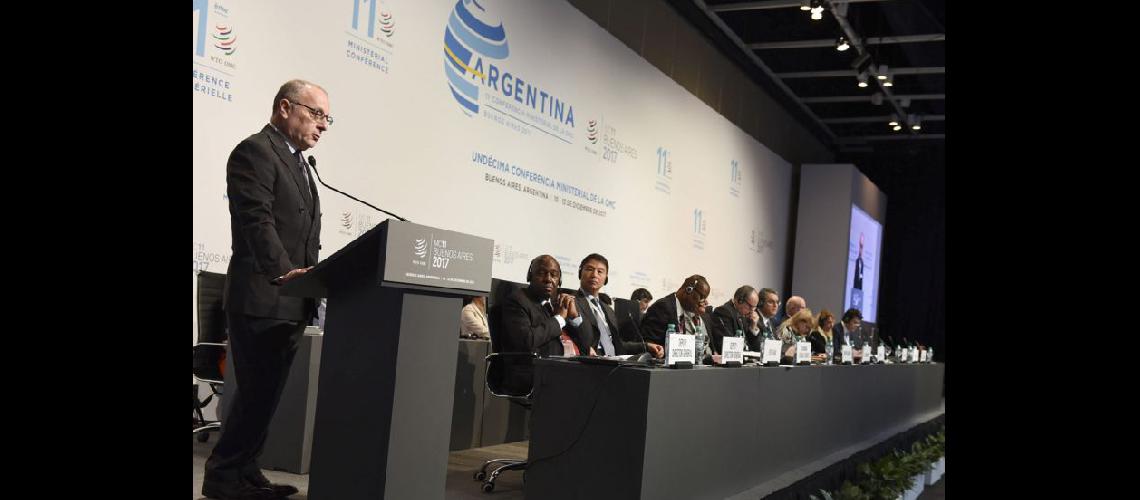  Faurie participó de la inauguración de la sesión plenaria de la 11ª Conferencia Ministerial de OMC (NA)