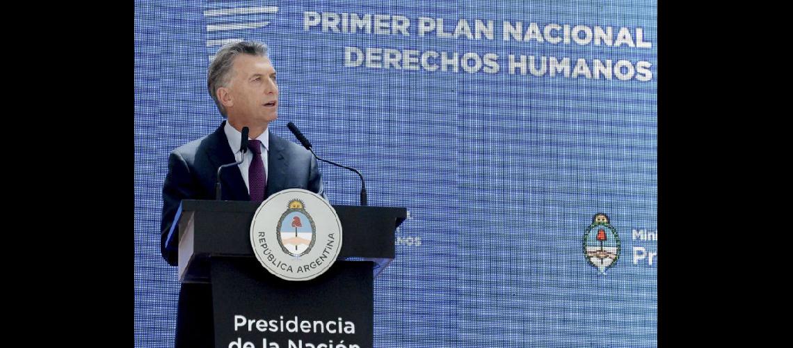  Macri presentó el Plan Nacional de Acción en Derechos Humanos (NA)