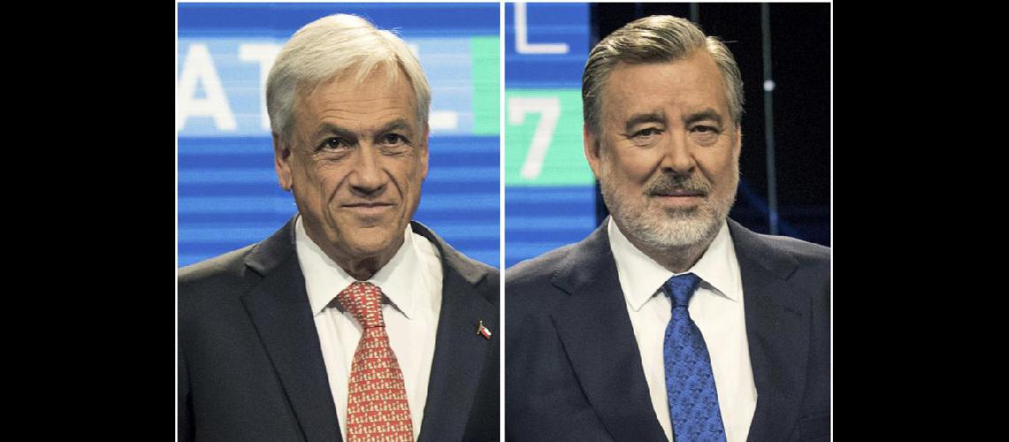  Los candidatos del ballottage- el derechista Sebastin Piñera y el oficialista Alejandro Guillier   (NA)