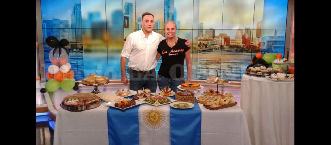  Marcelo y Andrea durante una aparición en TV (LAS ACACIAS)