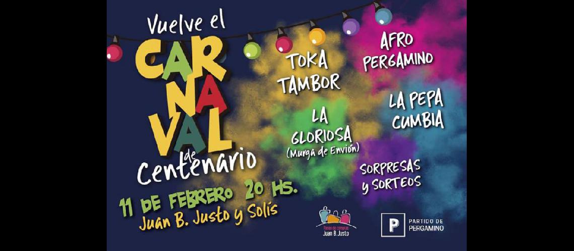  La Comisión del Paseo de Compras Juan B Justo ya promociona el carnaval del domingo 11 (LA OPINION)