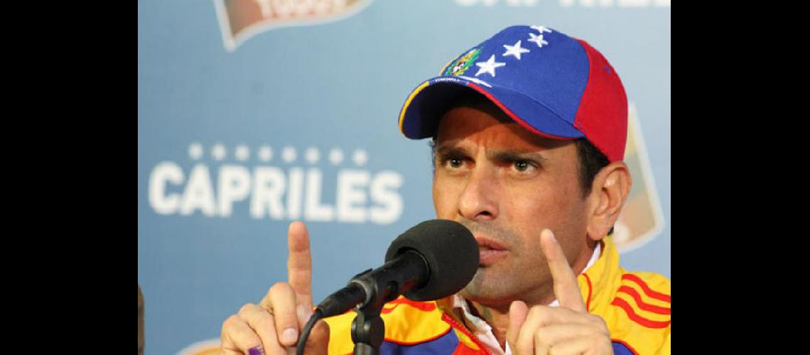  El excandidato presidencial Henrique Capriles (AFP)