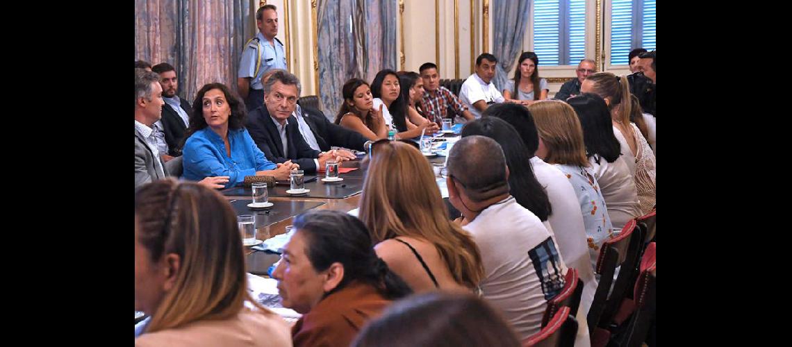  El encuentro se llevó a cabo ayer en la Casa Rosada (DIARIOHOYNET)