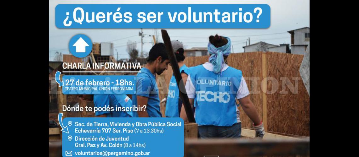  En Pergamino se necesitan 120 voluntarios para levantar las casas de 20 familias (TECHO)