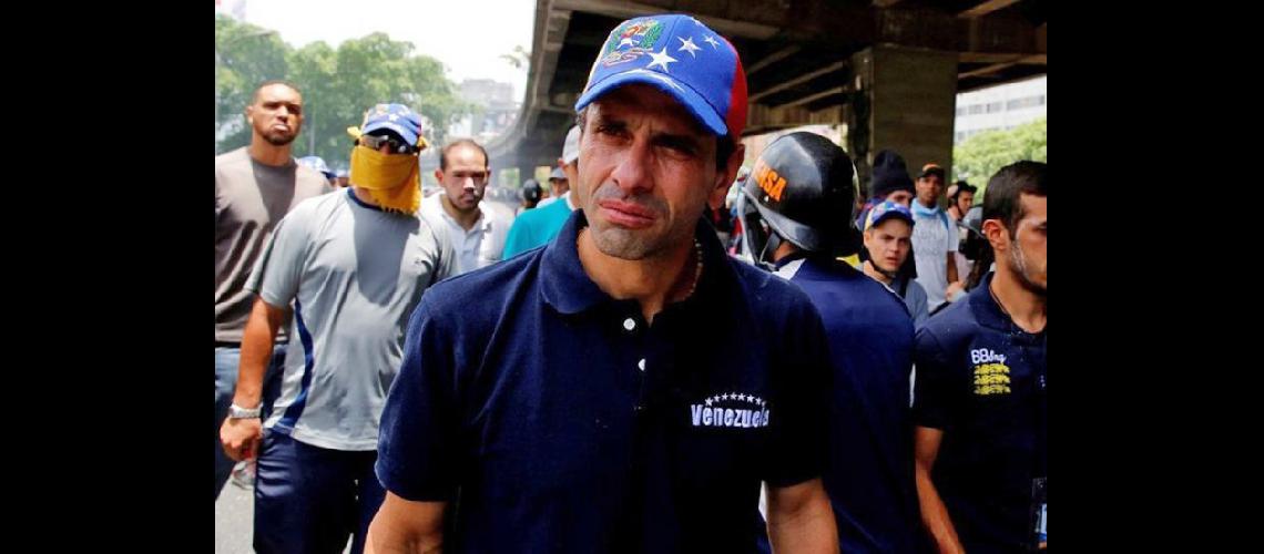  Henrique Capriles de Primero Justicia fue proscrito en estas elecciones por el régimen venezolano  (REUTER)