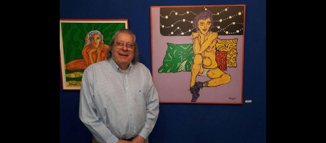  En Piccolo Spazio se expone una serie de pinturas en acrílico del artista local Jorge Masieri (LA OPINION)