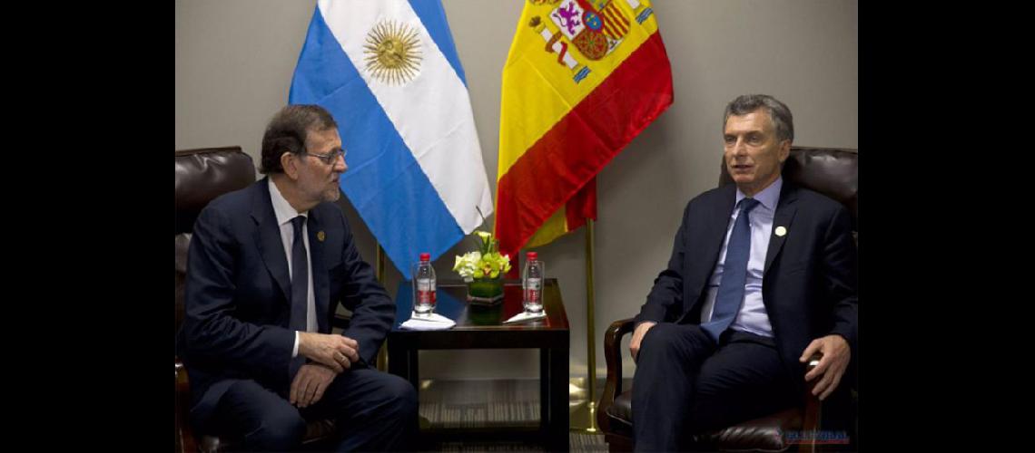  El presidente Mauricio Macri recibió semanas atrs en Buenos Aires  a su par español Mariano Rajoy  (NA)
