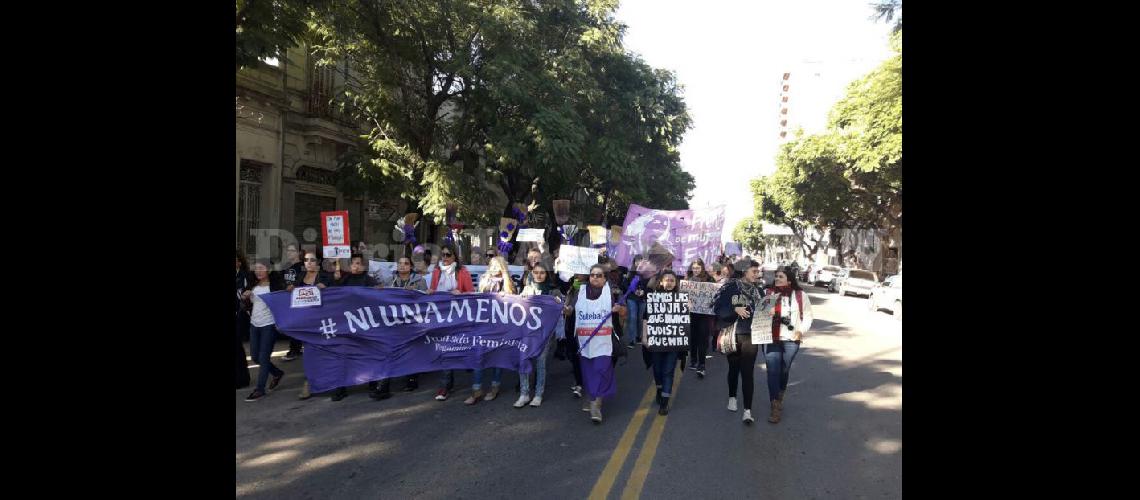  Hoy integrantes de la Juntada Feminista marcharn por las calles (ARCHIVO LA OPINION)