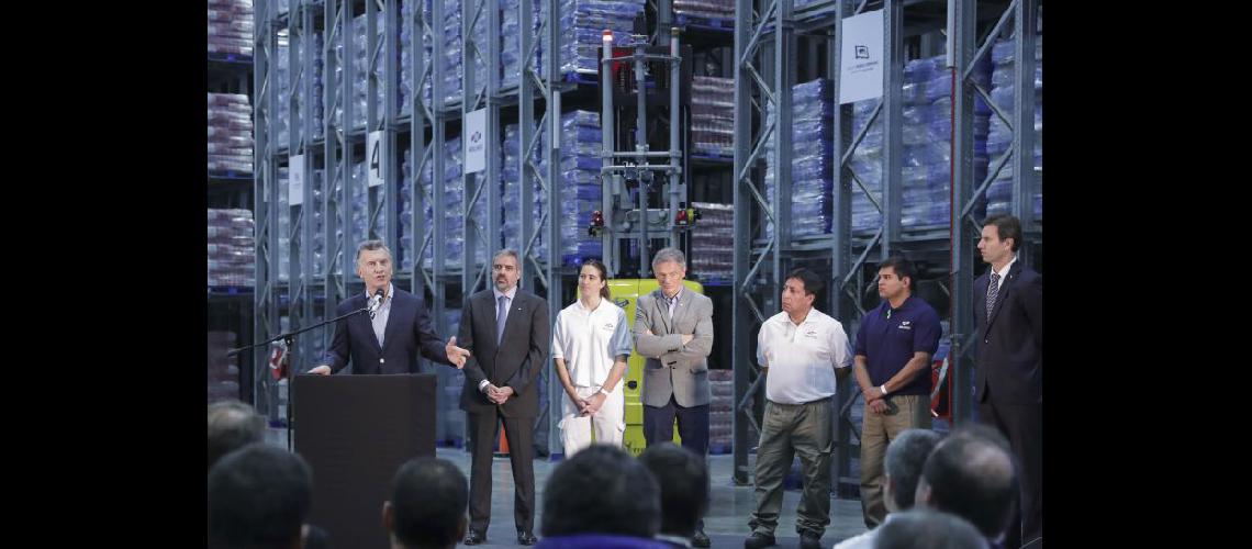  Macri visitó la ampliación de planta industrial de productos Luchetti (NA) 