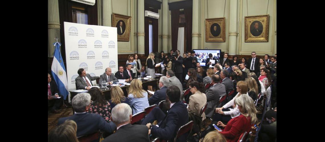  Comisiones de Salud Justicia y Asuntos Constitucionales del Senado (NOTICIAS ARGENTINAS)