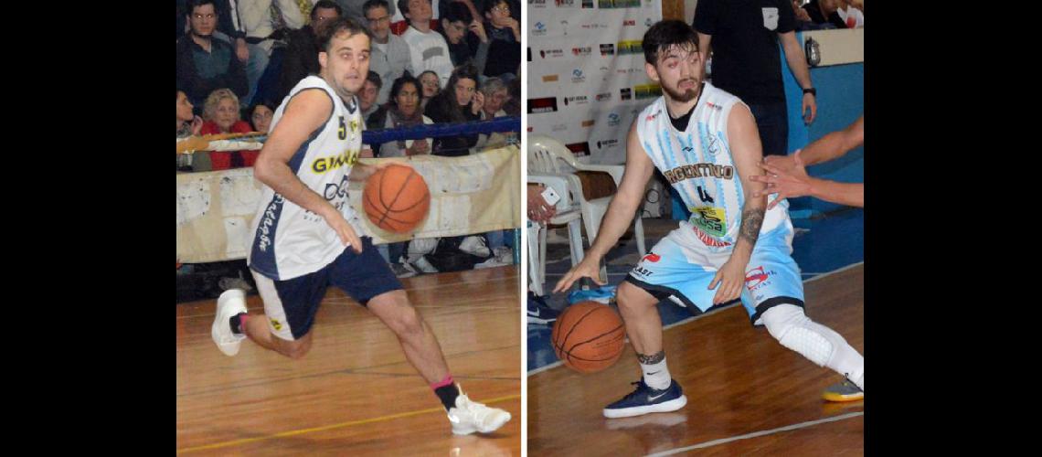  Cristian Mirada (Gimnasia) y Juan Musacchio (Argentino) afrontarn la final del año en el basquetbol local (ARCHIVO LA OPINION)