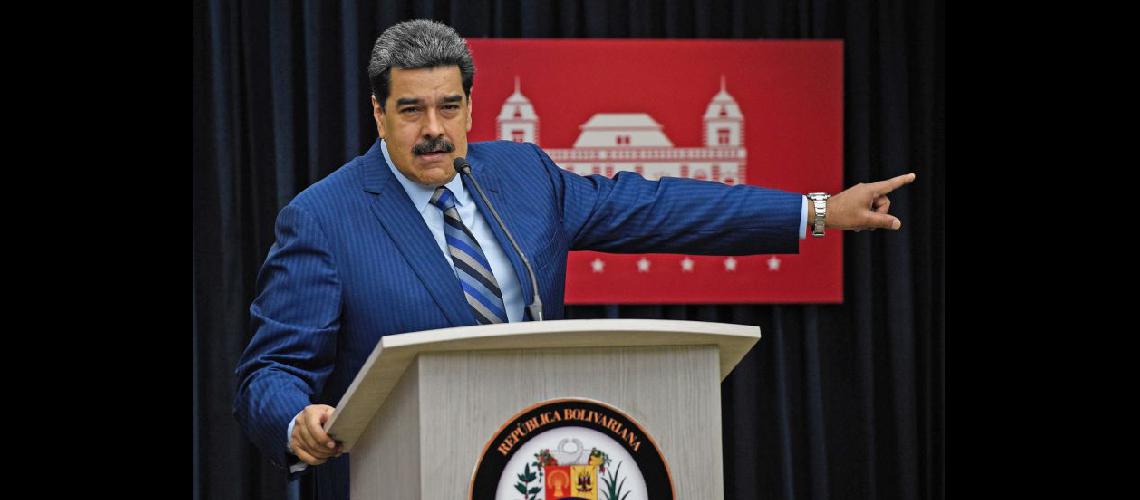  Nicols Maduro durante una conferencia de prensa con corresponsales de medios internacionales en Caracas (NA)