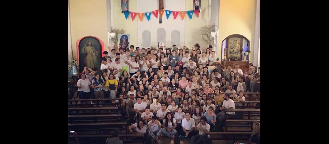  El punto de encuentro de los 150 jóvenes misioneros fue en el Santuario de Jesús Misericordioso  (OBISPADO SAN NICOLAS DE LOS ARROYOS)