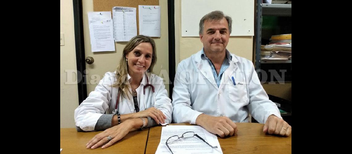  Eleonora Crivelli y Roberto Borri responsables del Servicio de Clínica Médica (LA OPINION)