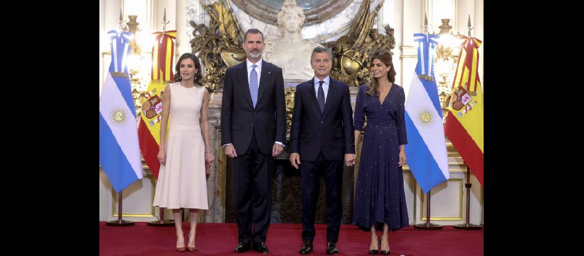  La reina Letizia el rey Felipe el presidente Mauricio Macri y la primera dama Juliana Awada (NA) 
