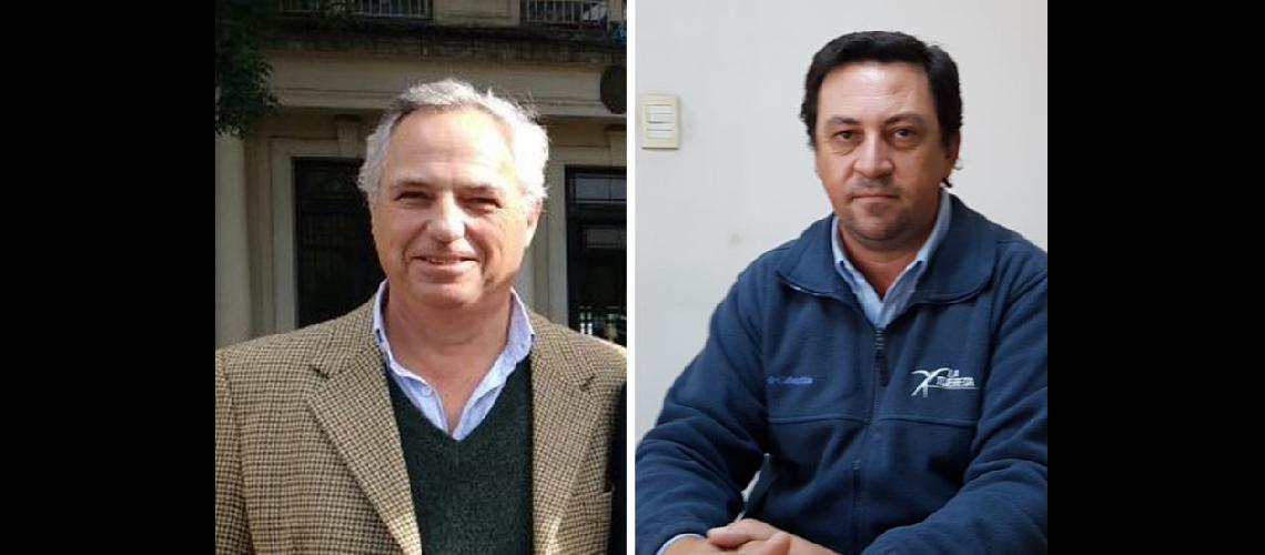  Los ingenieros Julio Lieutier y Ariel Pereyra (LA OPINION)