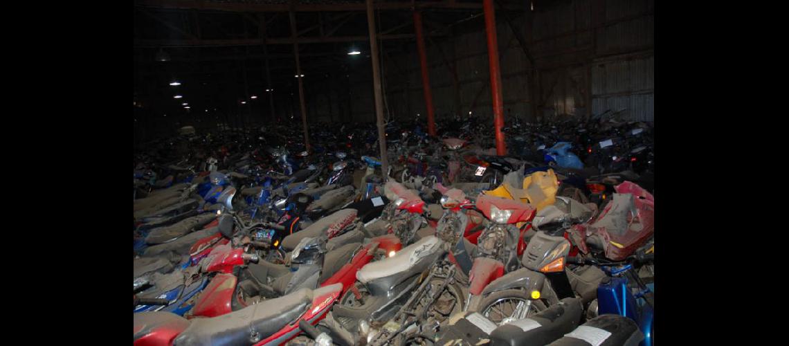  Muchas son las motos que hace años estn secuestradas en predios municipales sin ser retiradas por sus propietarios (LA OPINION)